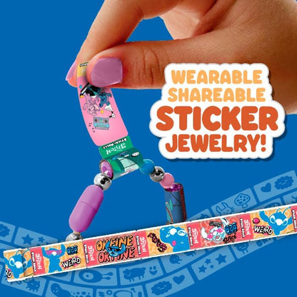 Sticki Rolls Stitch Capsule, Wearable Sticker Jewellery, Collectable Toys, Disney Stitch, Styles May Vary, One Supplied at Random, Blue
