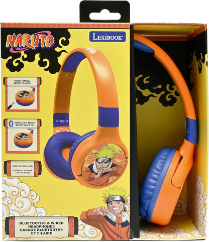 Lexibook - 2 In 1 Foldable Naruto Design Headphones (Hpbt010Na)