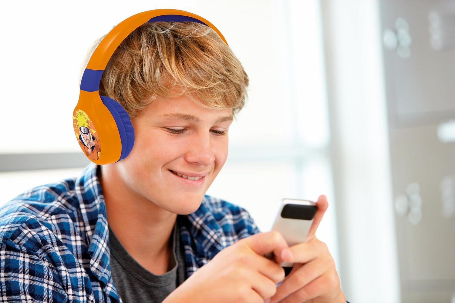 Lexibook - 2 In 1 Foldable Naruto Design Headphones (Hpbt010Na)