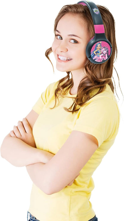 Lexibook - 2 In 1 Bluetooth Foldable Monster High Headphones (Hpbt010Mh)