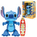 Lexibook, Disney Stitch, interactief speelgoed, Bilingue Engels Duits, gebarenbesturing en afstandsbediening, reageert op aanraking, programmeerbaar, twee snelheden, blauw, STITCHi3
