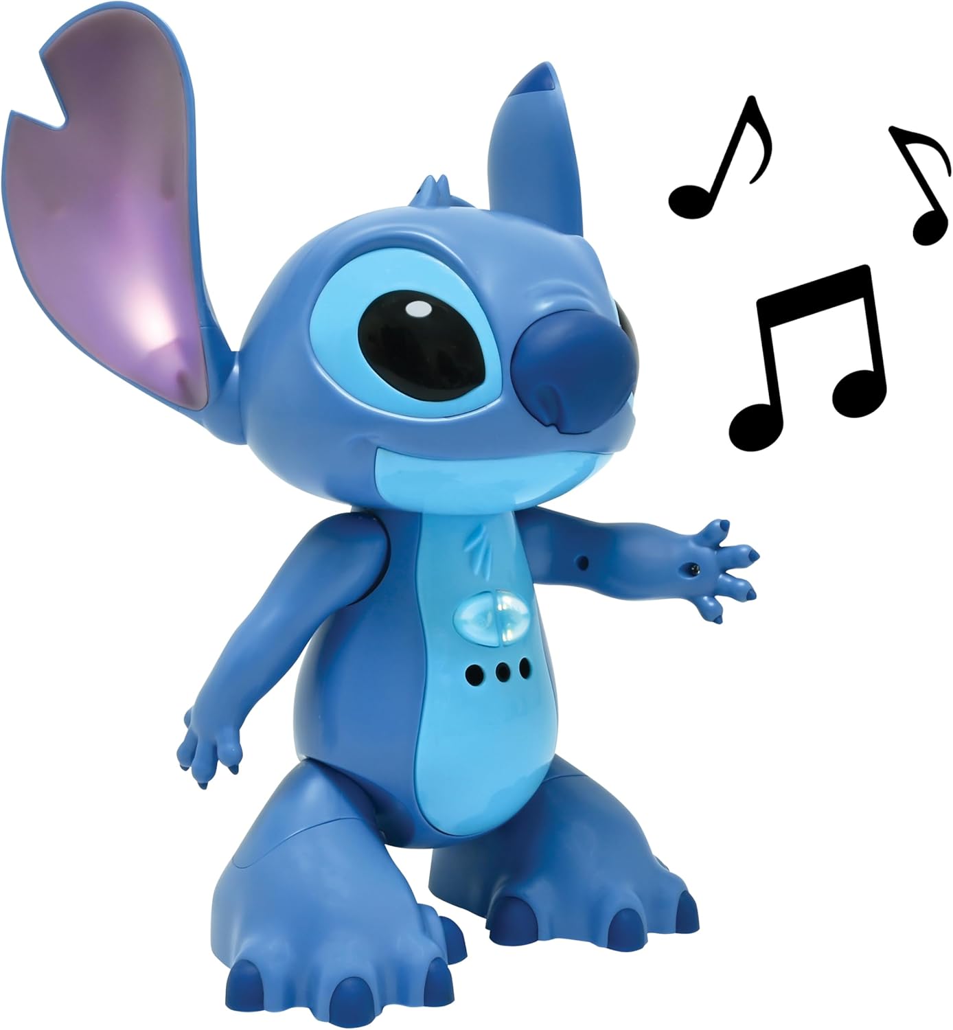 Lexibook, Disney Stitch, interactief speelgoed, Bilingue Engels Duits, gebarenbesturing en afstandsbediening, reageert op aanraking, programmeerbaar, twee snelheden, blauw, STITCHi3