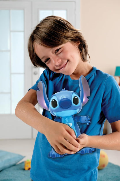 Lexibook, Disney Stitch, interactief speelgoed, Bilingue Engels Duits, gebarenbesturing en afstandsbediening, reageert op aanraking, programmeerbaar, twee snelheden, blauw, STITCHi3