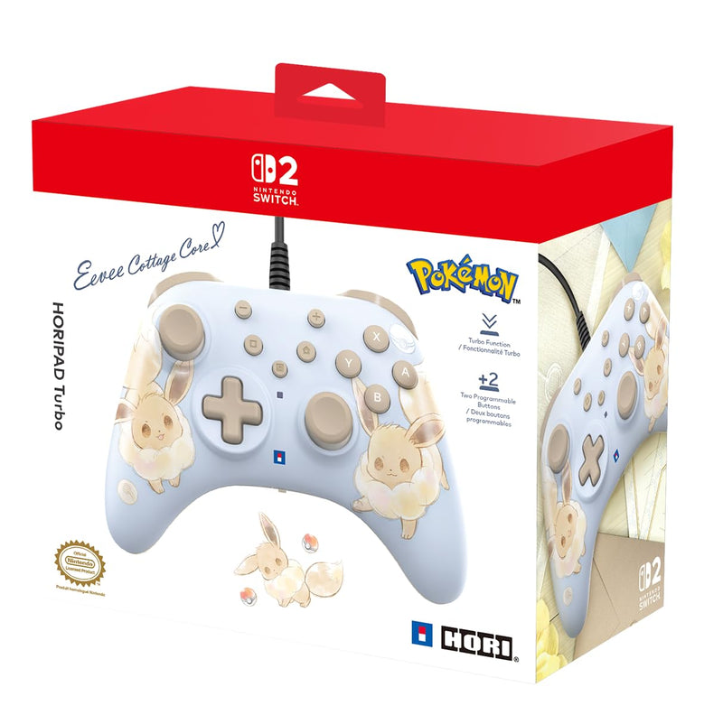 Hori - Horipad For Switch 2 - Eevee Cottage Core - Blue