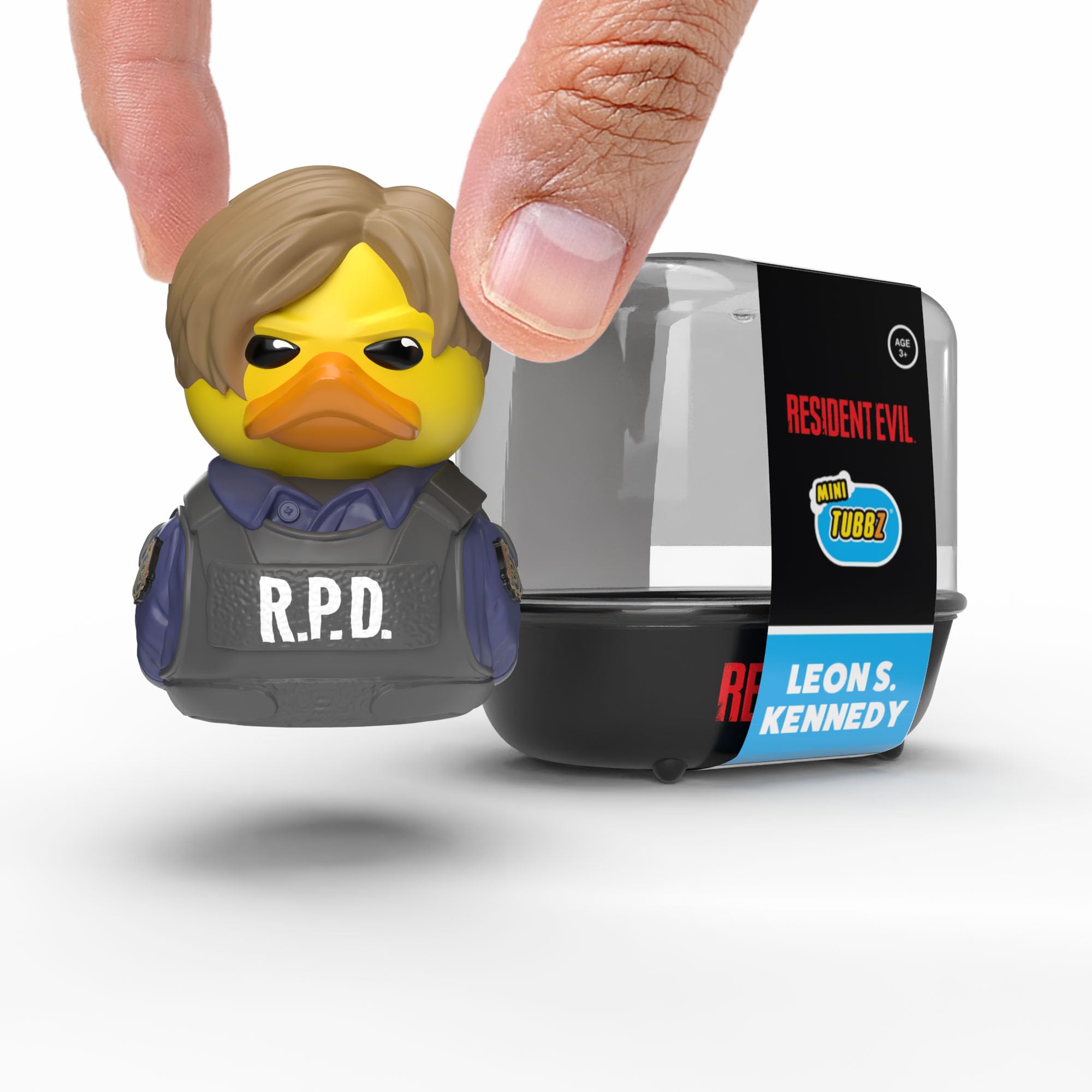 TUBBZ Mini: Resident Evil - Leon S Kennedy als Cosplay-Gummiente Vinyl-Figur