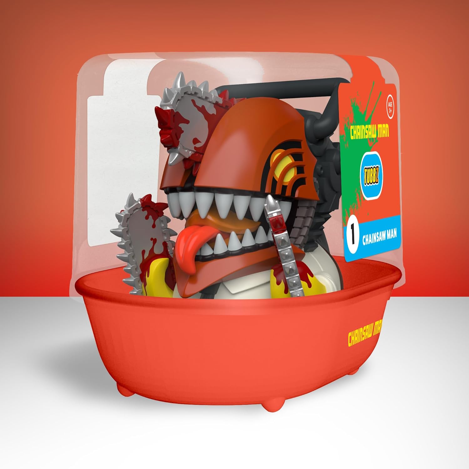 TUBBZ Erstausgabe: Chainsaw Man Cosplaying-Gummiente Vinylfigur