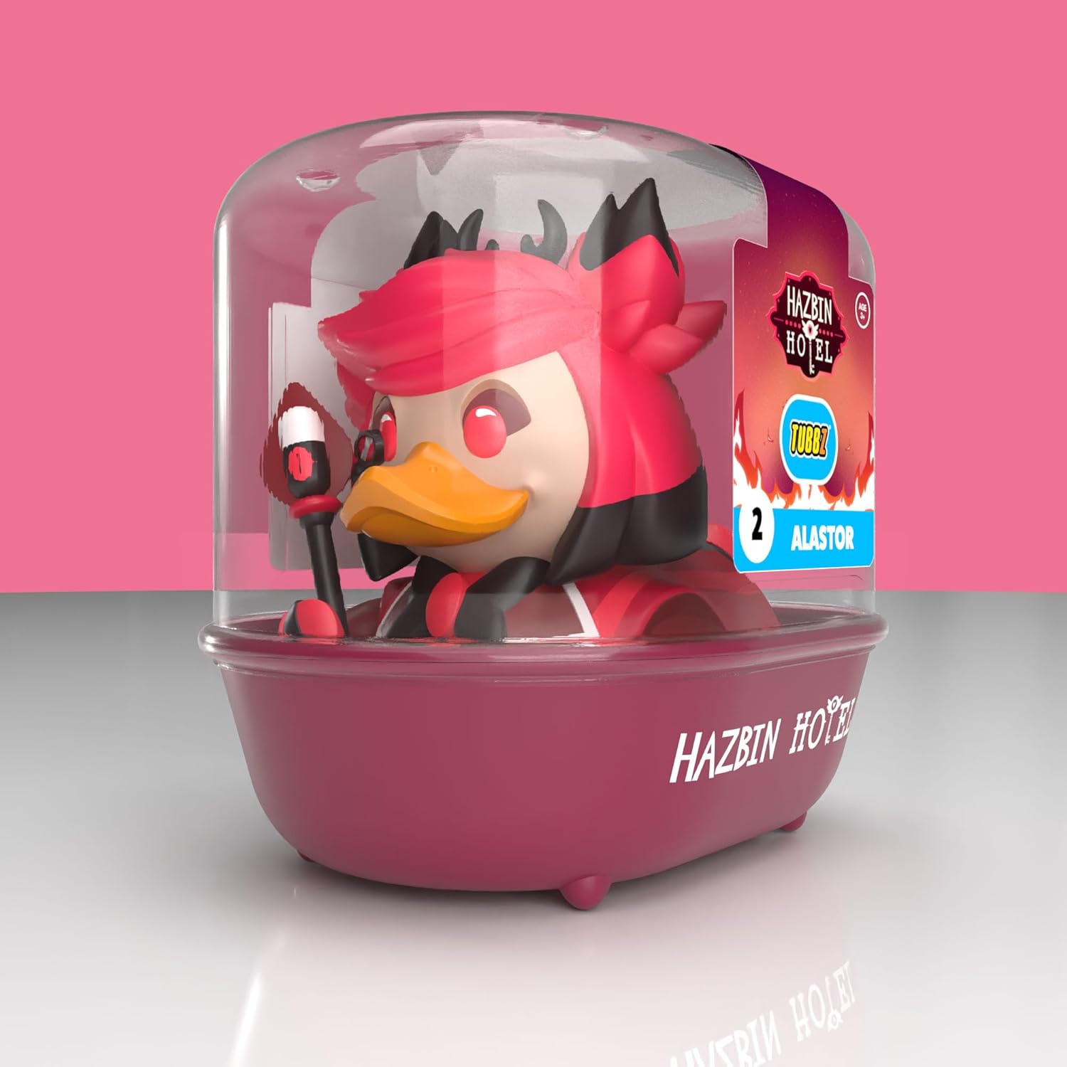 TUBBZ Erstausgabe: Hazbin Hotel - Alastor als Cosplaying-Gummiente Vinylfigur