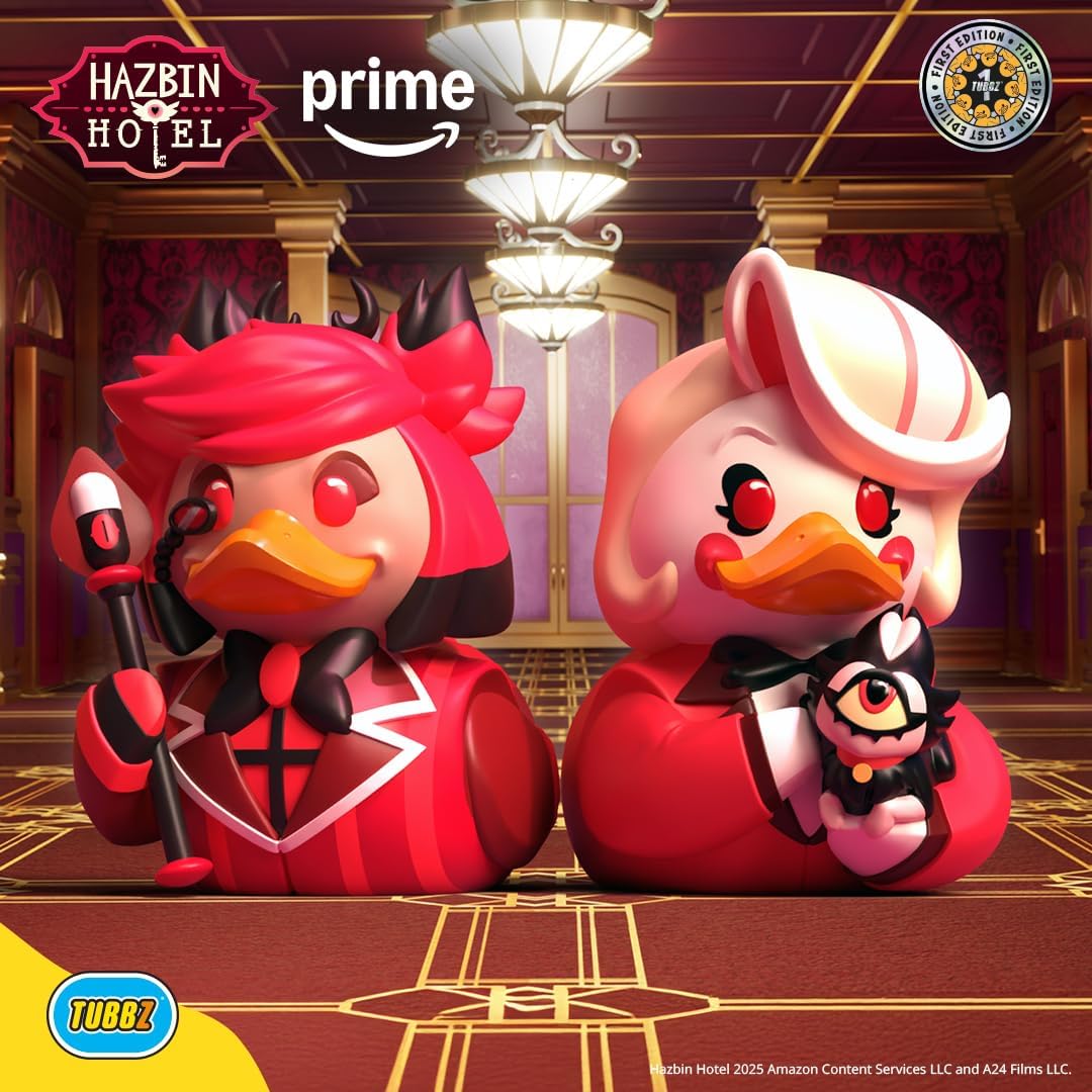 TUBBZ Erstausgabe: Hazbin Hotel - Alastor als Cosplaying-Gummiente Vinylfigur