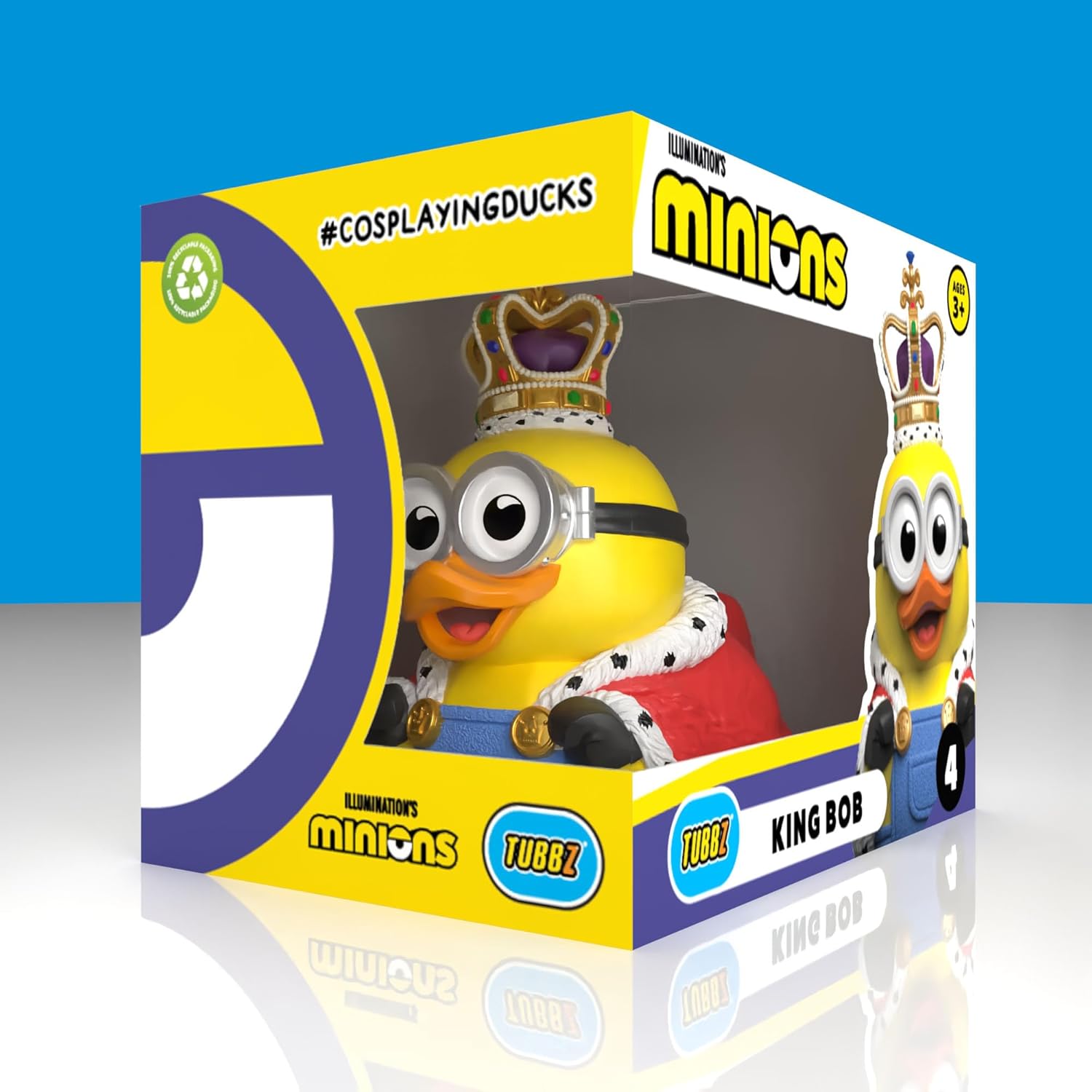 TUBBZ Box-Ausgabe: Minions - King Bob als Cosplaying-Gummiente Vinylfigur