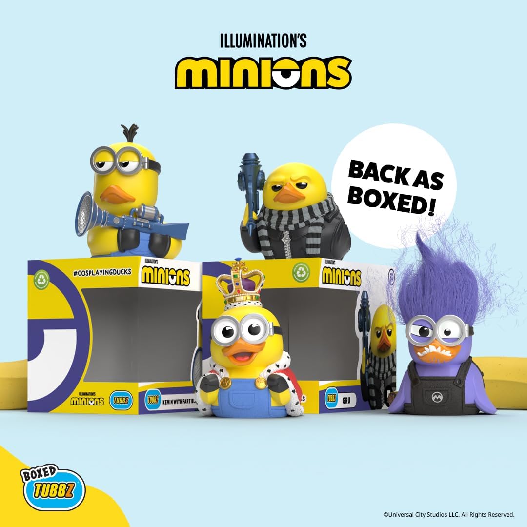 TUBBZ Box-Ausgabe: Minions - King Bob als Cosplaying-Gummiente Vinylfigur