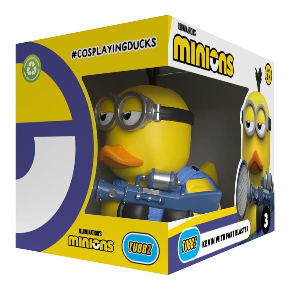 TUBBZ Box-Ausgabe: Minions - Kevin (Fart Blaster) als Cosplaying-Gummiente Vinylfigur
