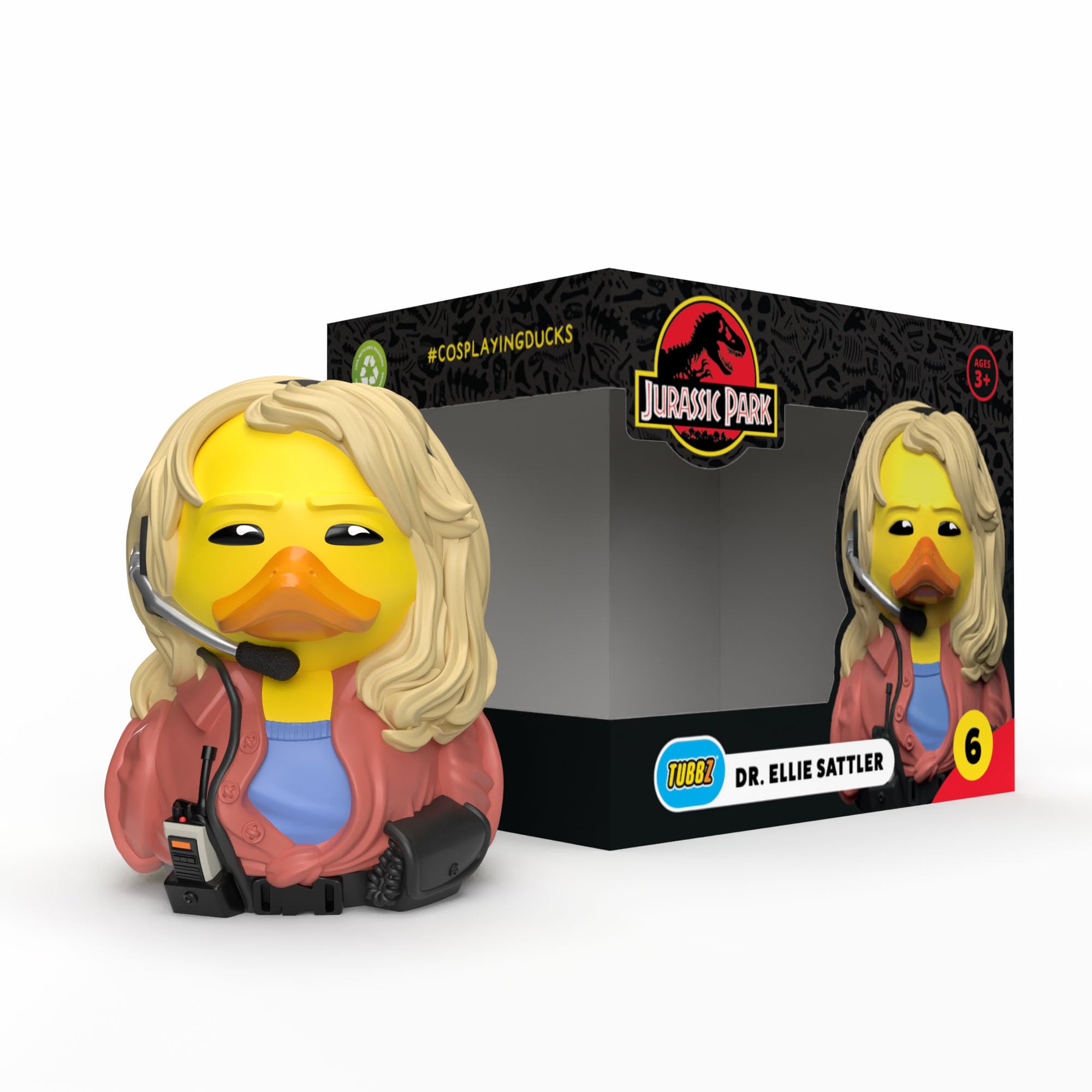 TUBBZ Box-Ausgabe: Jurassic World - Dr Ellie Sattler als Cosplaying-Gummiente Vinylfigur