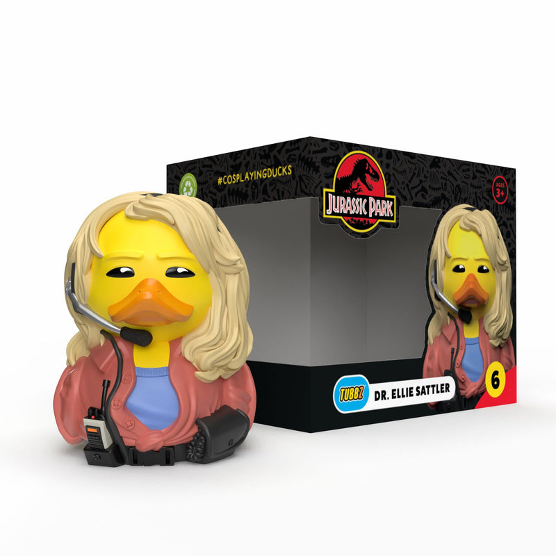 TUBBZ Box-Ausgabe: Jurassic World - Dr Ellie Sattler als Cosplaying-Gummiente Vinylfigur