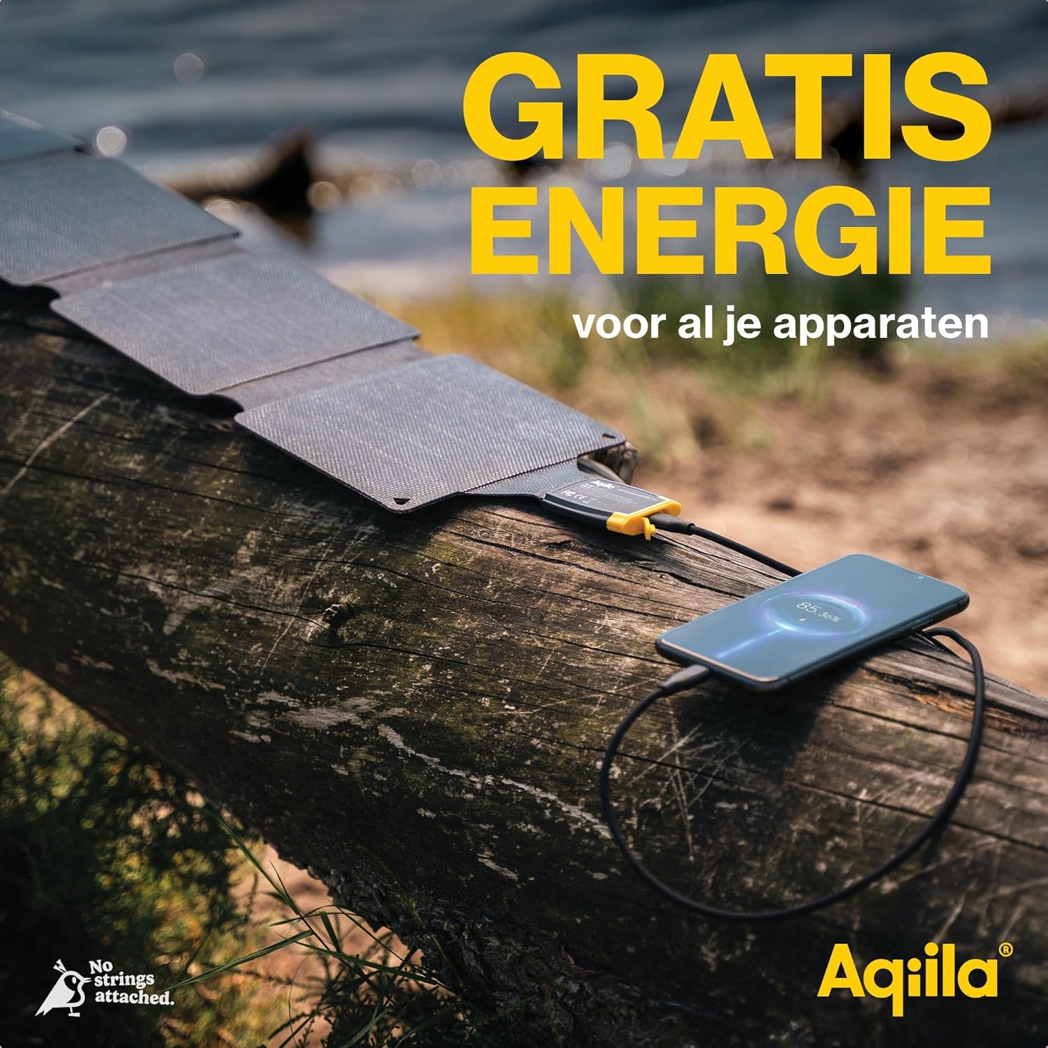 Aqiila - Sunbird P21 - Foldable Solar Charger With Usb-C Port