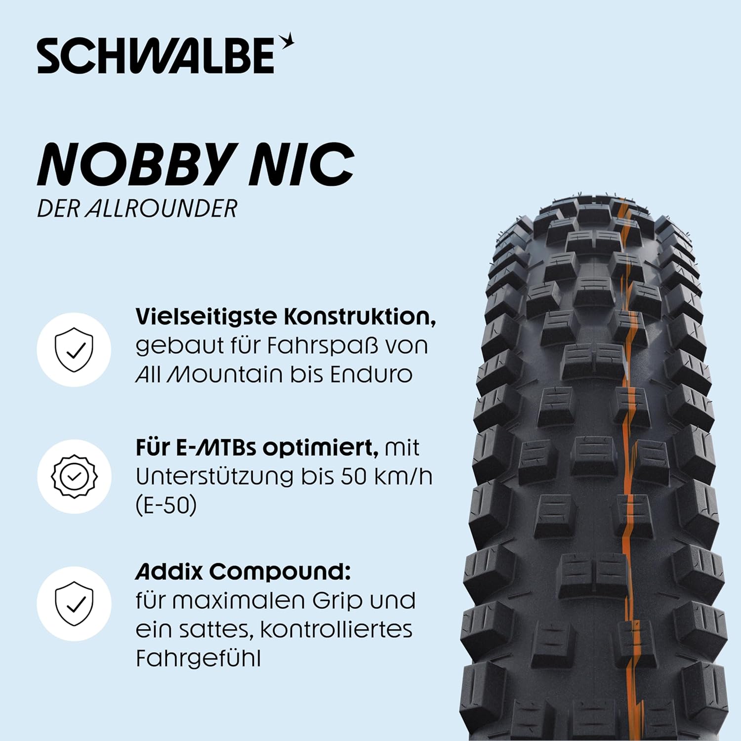 Schwalbe Nobby NIC Performance Faltreifen // 65-584 (27,5x2,6')