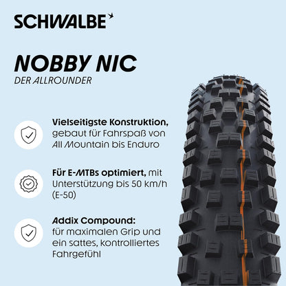 Schwalbe Nobby NIC Performance Faltreifen // 65-584 (27,5x2,6')
