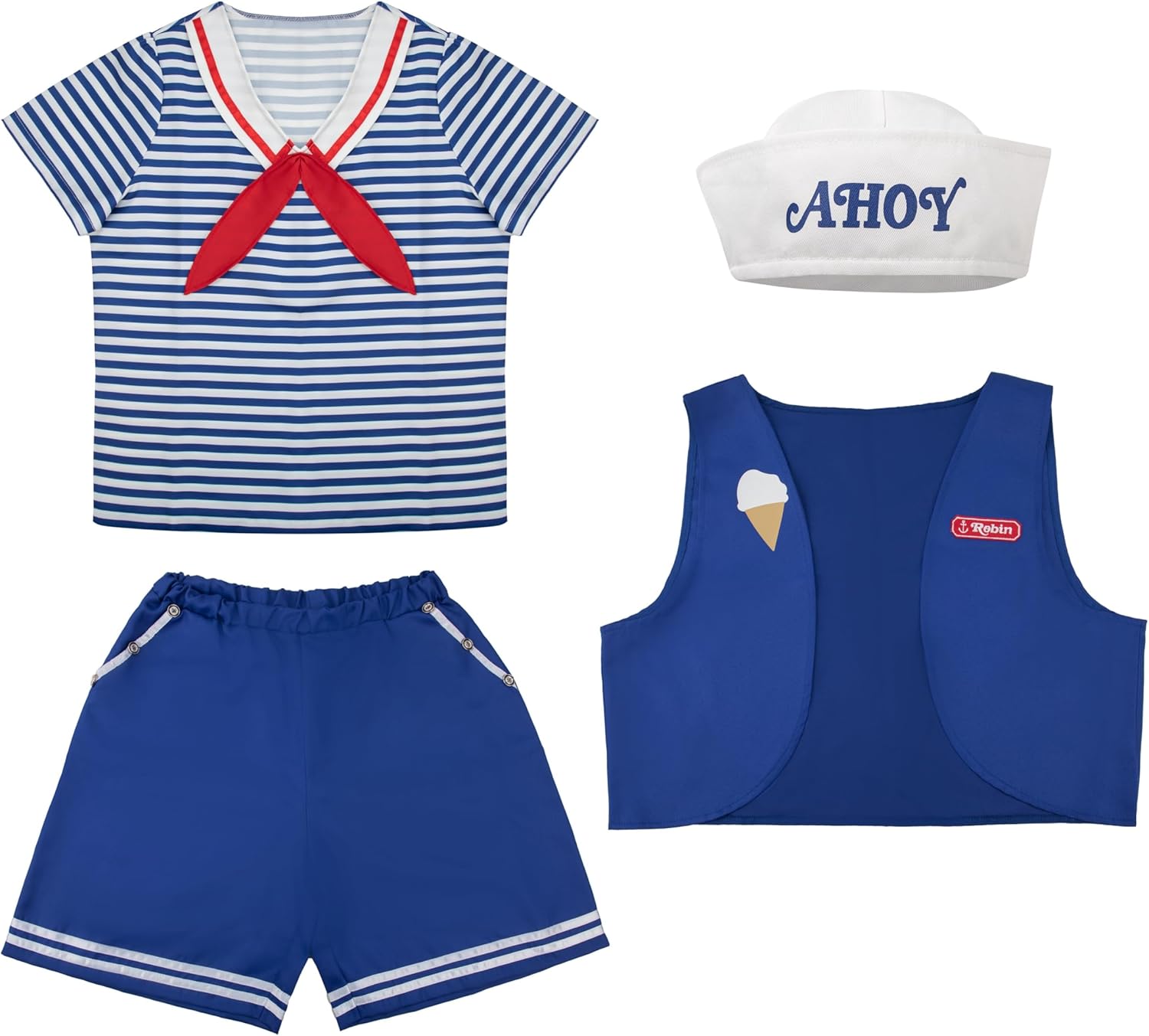 Cinereplicas Stranger Things - Costume Scoops Ahoy - Licence officielle