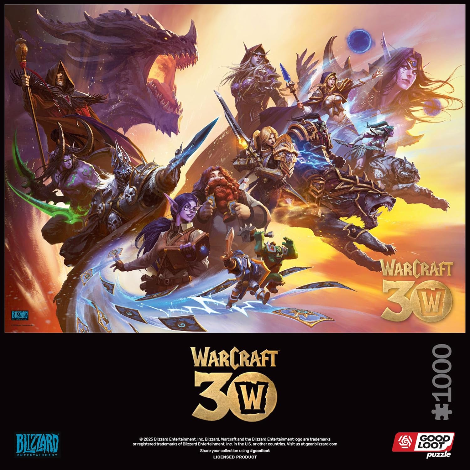 Good Loot Gaming Warcraft 30th Anniversary Puzzle 1000 Pieces