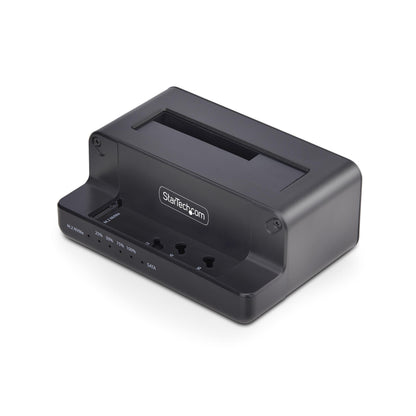 StarTech.com M.2 NVMe to 2.5"/3.5" SATA Drive Duplicator, Dual Bay Standalone Cloner/Drive Dock, 27GB/min, NVMe to SATA / SATA to NVMe, TAA
