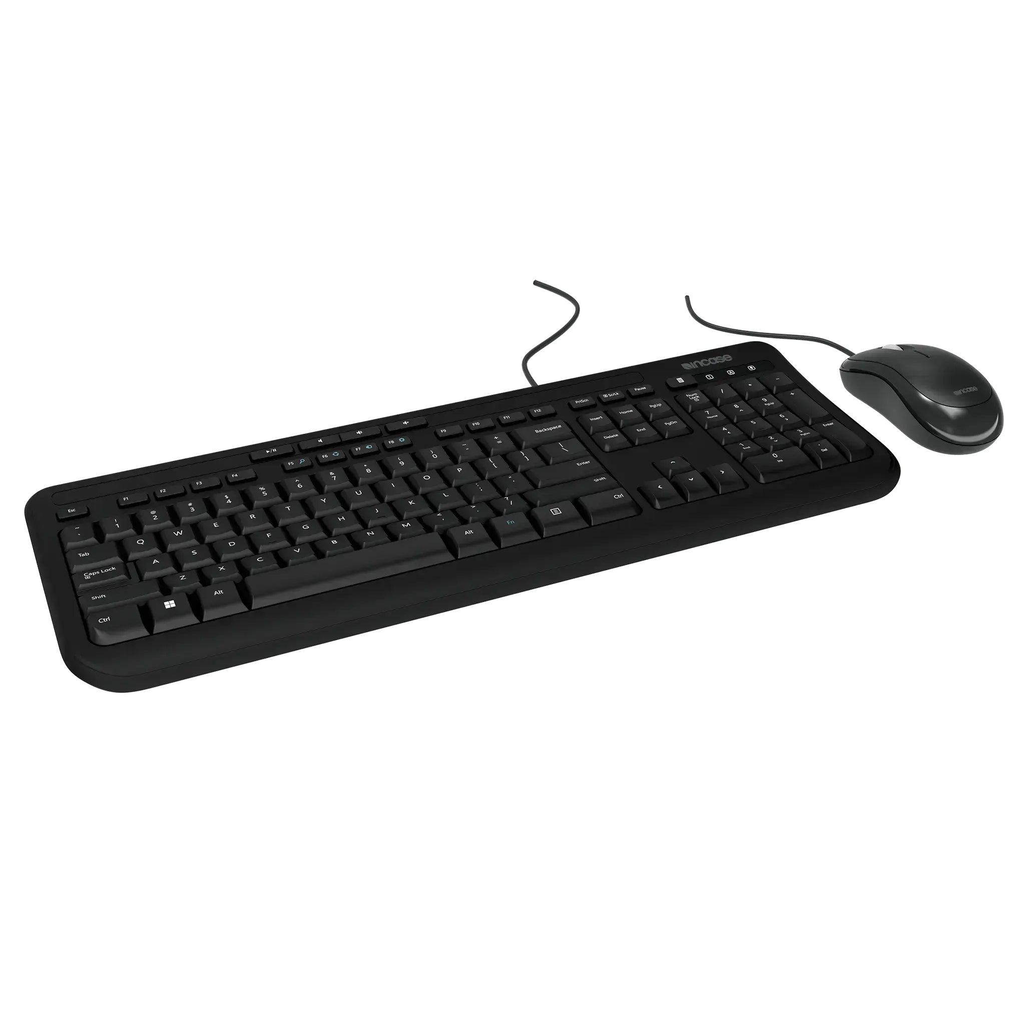 Incase Designed by Microsoft Wired Desktop 600 keyboard Mouse included Universal USB QWERTY German Black