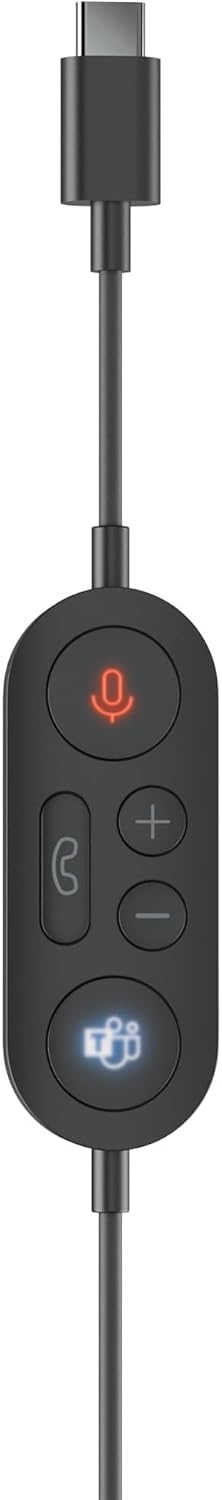 Incase Modern USB-C Headset - Designed by Microsoft - Wired USB-C Connection, On-Ear Stereo Headphones, Noise Cancelling Mic & Volume Controls, Teams Certified, Optimized Mic & Speakers - Mac/Windows