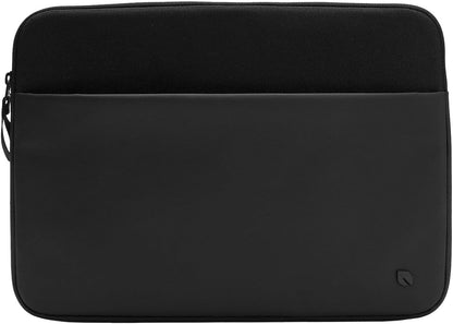 Incase A.R.C. Sleeve with ReSpun 100% Recycled Polyester - 14" MacBook/Laptops & iPad/Tablet Case - Cushioned Faux Fur Lining, External Zippered Slip Pocket (Black, Most 14" Laptops