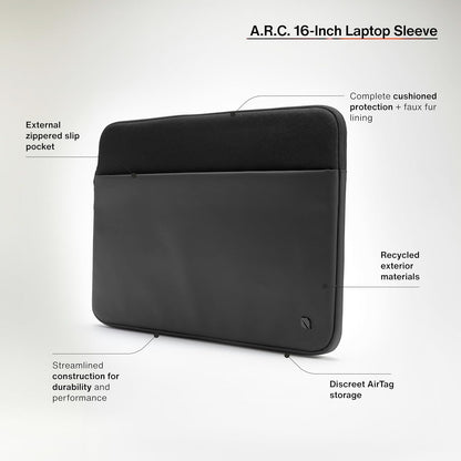 A.R.C. Sleeve For 16In Laptop Black