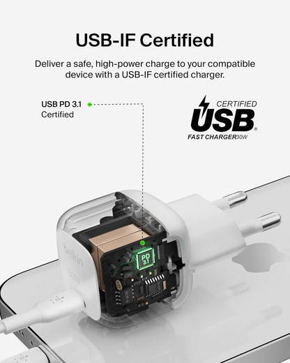 Compact Usb-C Wall Charger 30W