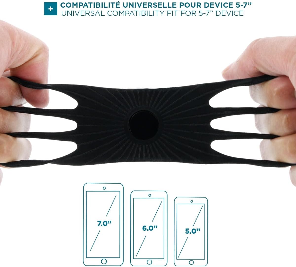 Mobilis Universal Case with 5-7 Inch Device + 90° Rotating Clip