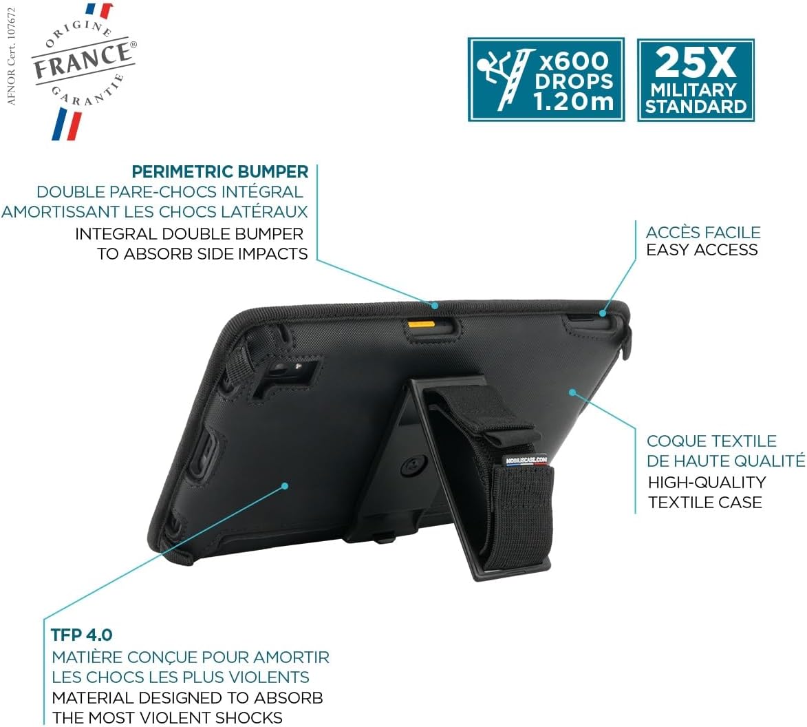 Mobilis Protective Case for Tablet Zebra ET40 - ET45 8 Inch Black