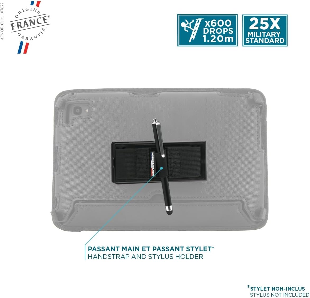 Mobilis Protective Case for Tablet Zebra ET40 - ET45 8 Inch Black
