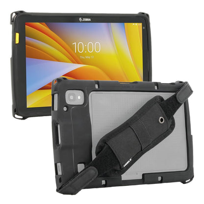 MOBILIS Rugged Case for Zebra ET40 - ET45 8" Enterprise Tablets with Handstrap, Military Grade Shockproof, Protective Cover Compatible with Zebra Accessories, Recycled Materials