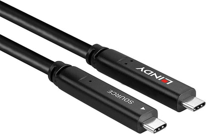 LINDY Type C USB 3.2 Gen 2 & DP 1.4 Hybrid Cable, 15m