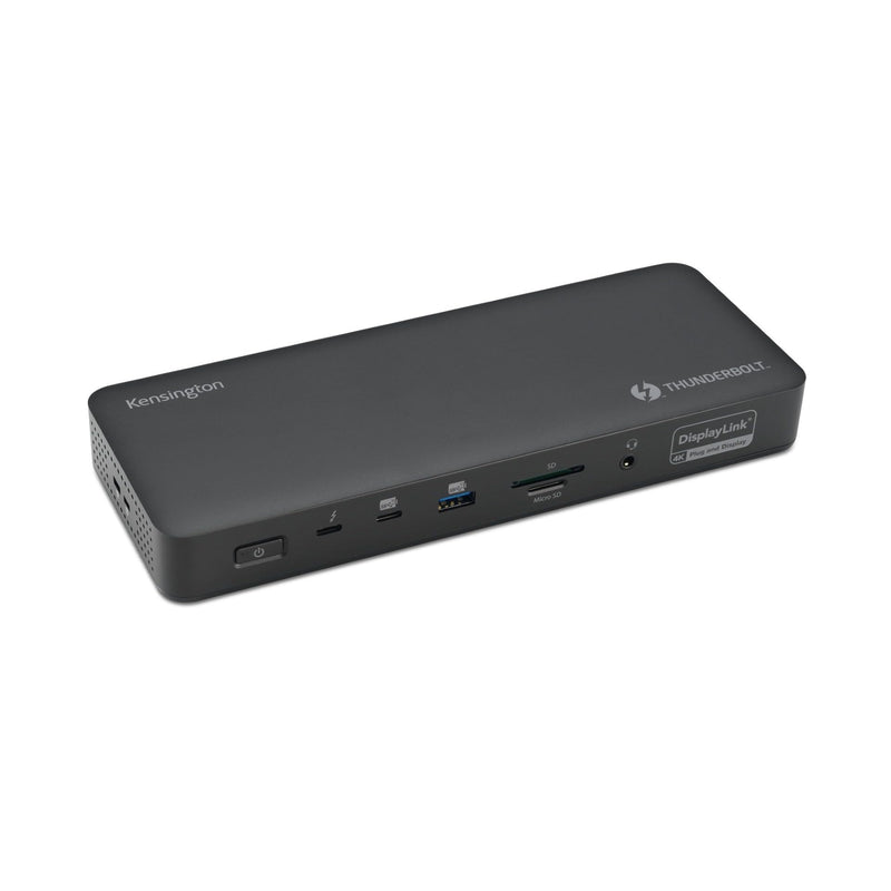 Kensington SD5920T EQ Thunderbolt 4 Quad 4K Hybrid Dock with DisplayLink Technology, SD & Micro SD Card Readers, 100W Power Charging, Ethernet & USB-A & USB-C 3.2 Ports (K35234EU