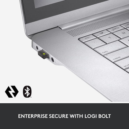 Logitech MX Keys Combo for Business | Gen 2, Full Size Wireless Keyboard and Wireless Mouse, QWERTY Spanish - Grey