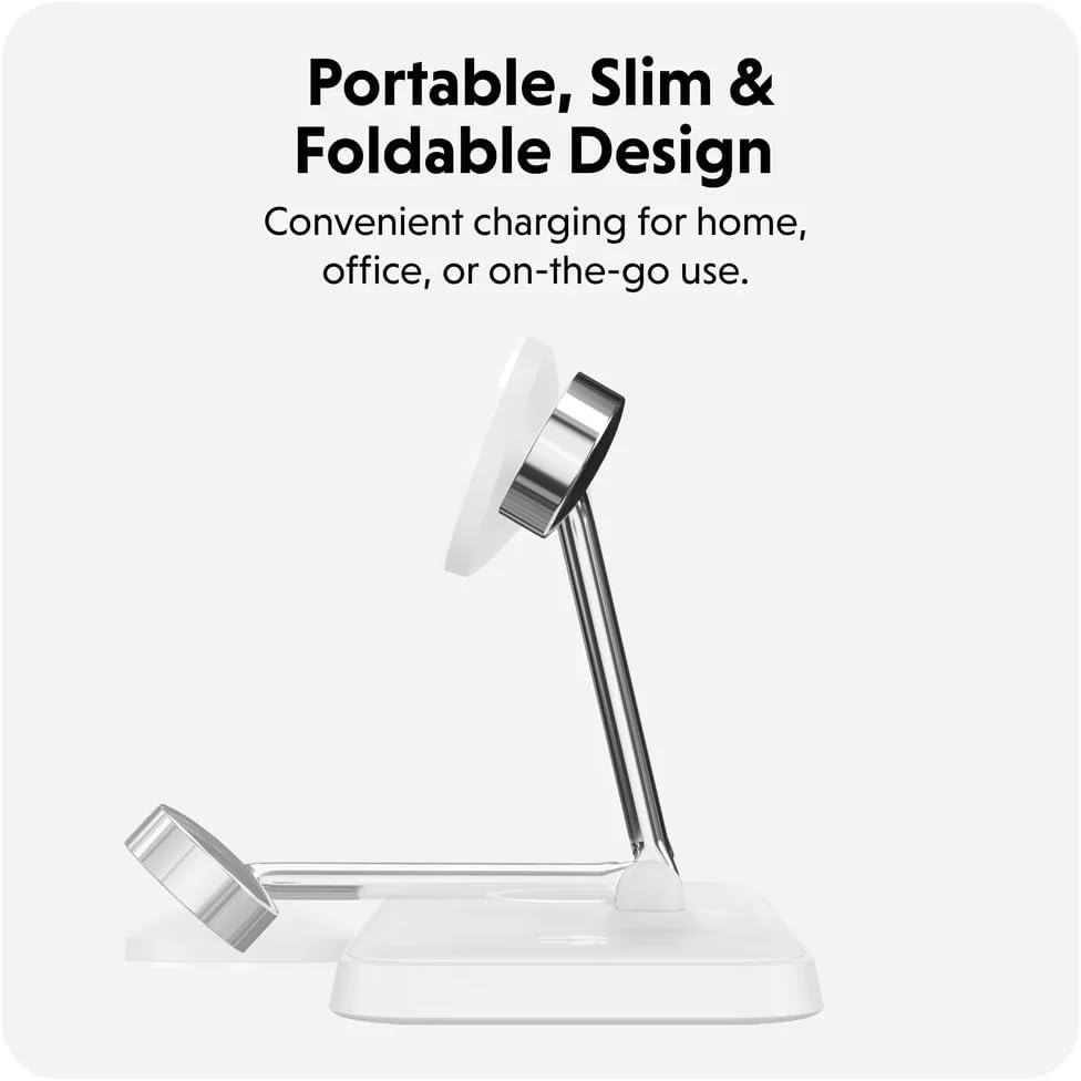 Hyper - Hyperjuice Qi2 4 In 1 Charging Stand - White