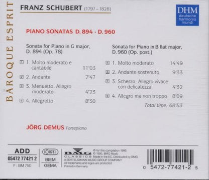 Schubert: Piano Sonatas, D. 894 & D. 960