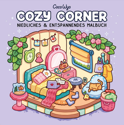 Cozy Corner: Malbuch für Erwachsene, Teenager und Kinder (Cozy Spaces Coloring) (Cozy Malbücher, Band 3