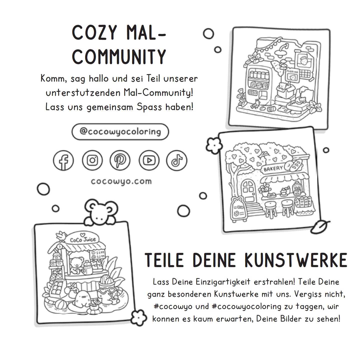 Cozy Corner: Malbuch für Erwachsene, Teenager und Kinder (Cozy Spaces Coloring) (Cozy Malbücher, Band 3