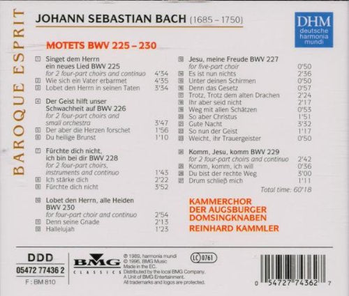 Bach, J.S.: Motets Bwv 225-230