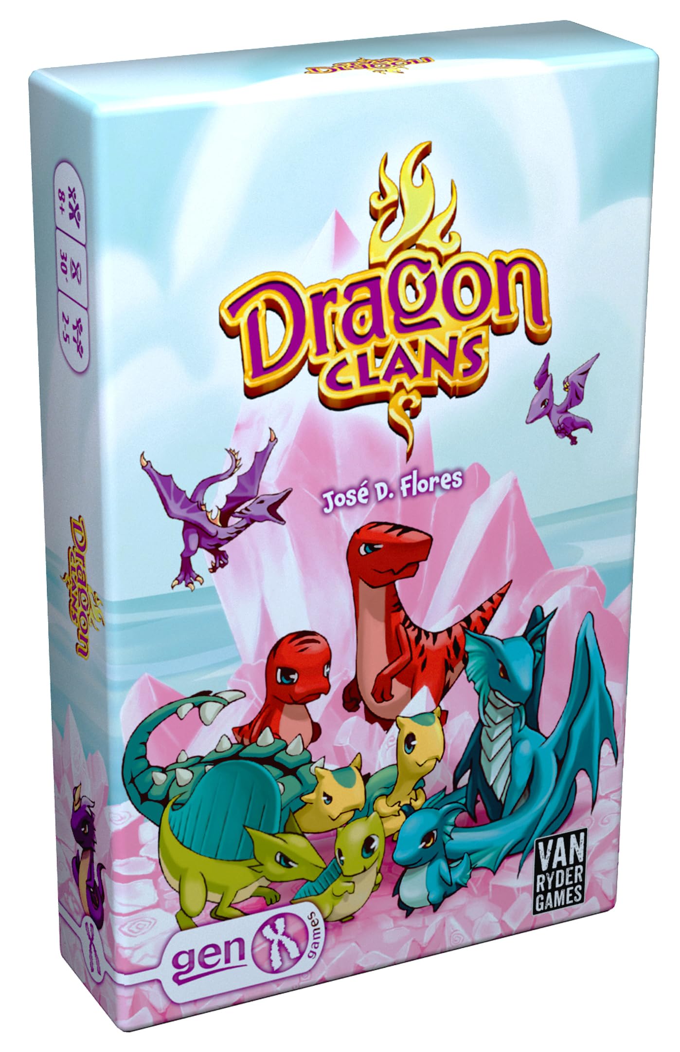 Van Ryder Games - Dragon Clans - Family Board Game - Quick & Fun Strategy Games - 2-5 Players, Ages 8+