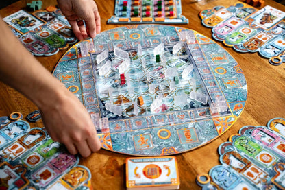 Inside Up Games Ice and Idols | Unique Pick Up and Deliver, Dynamic Board Manipulation, and Tactical Gameplay | for 2 to 4 Players | 45-60 Minute Playtime