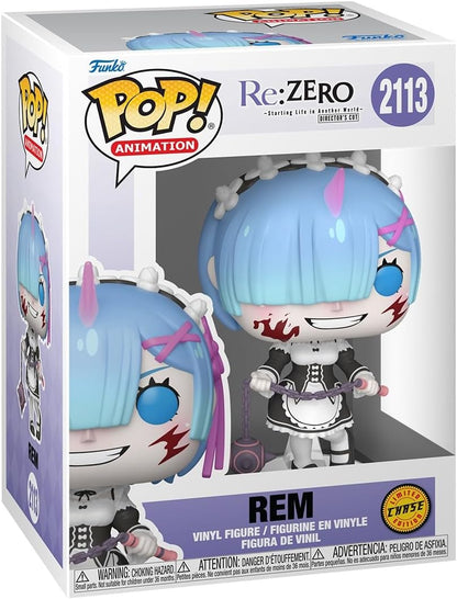 Funko Pop! Animation: Re: Zero - Rem - 1/6 Odds for Rare Chase Variant - Collectable Vinyl Figure - Gift Idea - Official Merchandise - Toys for Kids & Adults - Anime Fans