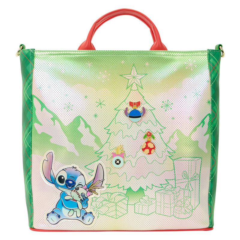 Disney By Loungefly Canvas Tote Lilo&Stitch Holiday