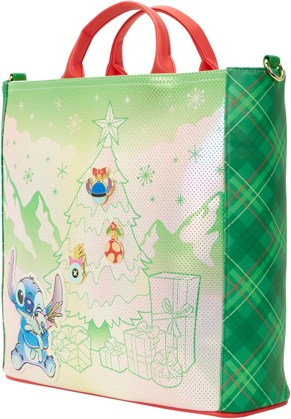 Disney By Loungefly Canvas Tote Lilo&Stitch Holiday