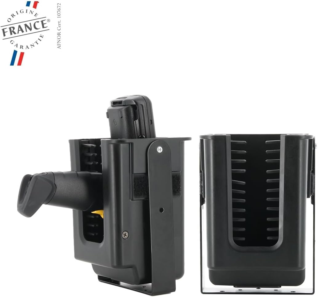 Mobilis Holster for pistol grip devices to screw on forklift - Easy access system - Made in France
