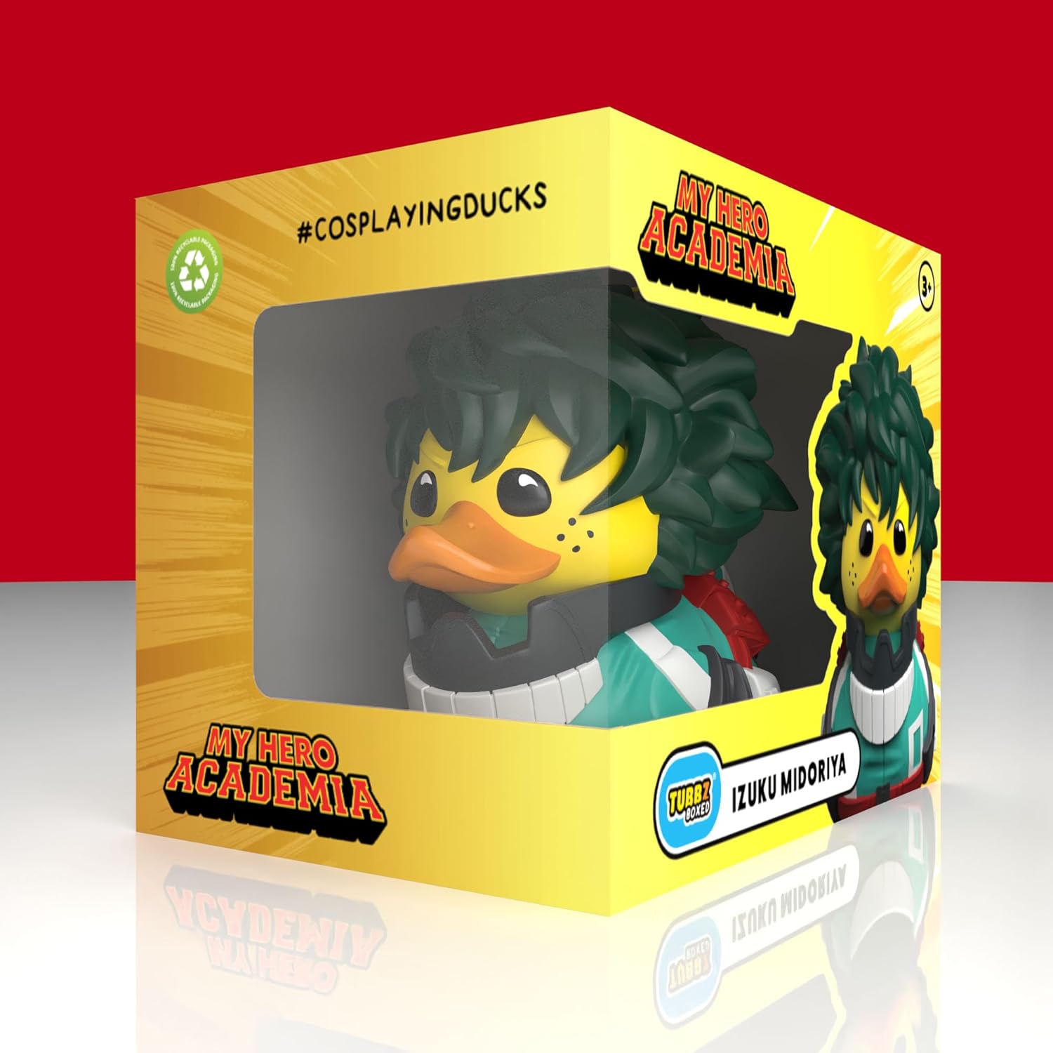 TUBBZ Boxed Edition: My Hero Academia - Izuku Midoriya (Deku) Cosplaying Rubber Duck Vinyl Figure