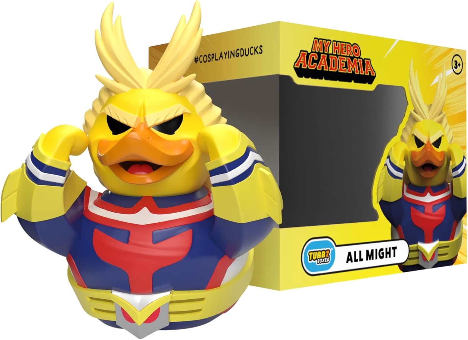 TUBBZ Boxed Edition: My Hero Academia - All Might Cosplaying Rubber Duck Vinyl Figure