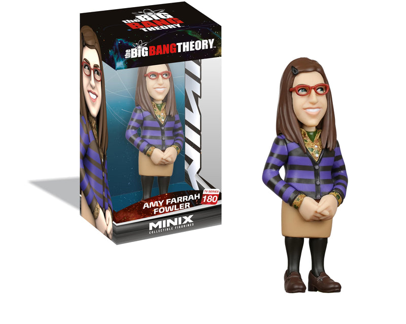 BANDAI - Minix Figura da collezione 12 cm - The Big Bang Theory - Amy Farrah Fowler - Collezionismo per esposizione - Idea regalo - Giocattoli per bambini e adulti - Fan del cinema (MN21178