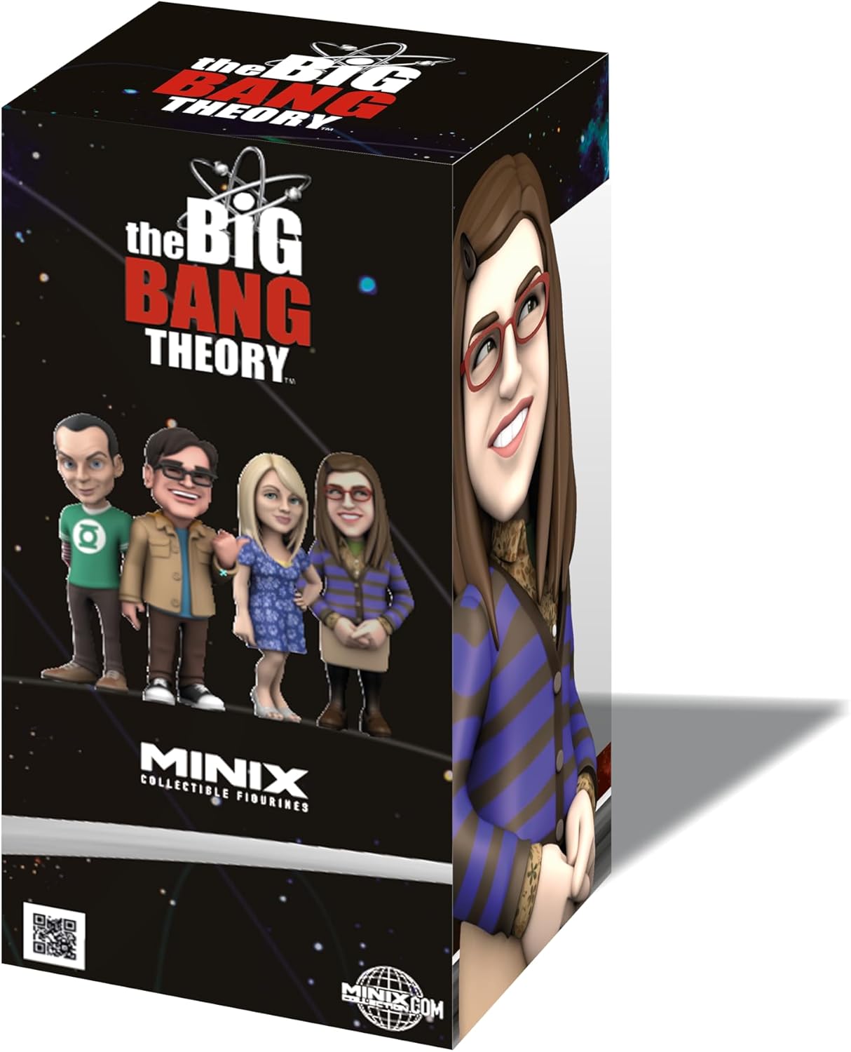 BANDAI - Minix Figura da collezione 12 cm - The Big Bang Theory - Amy Farrah Fowler - Collezionismo per esposizione - Idea regalo - Giocattoli per bambini e adulti - Fan del cinema (MN21178